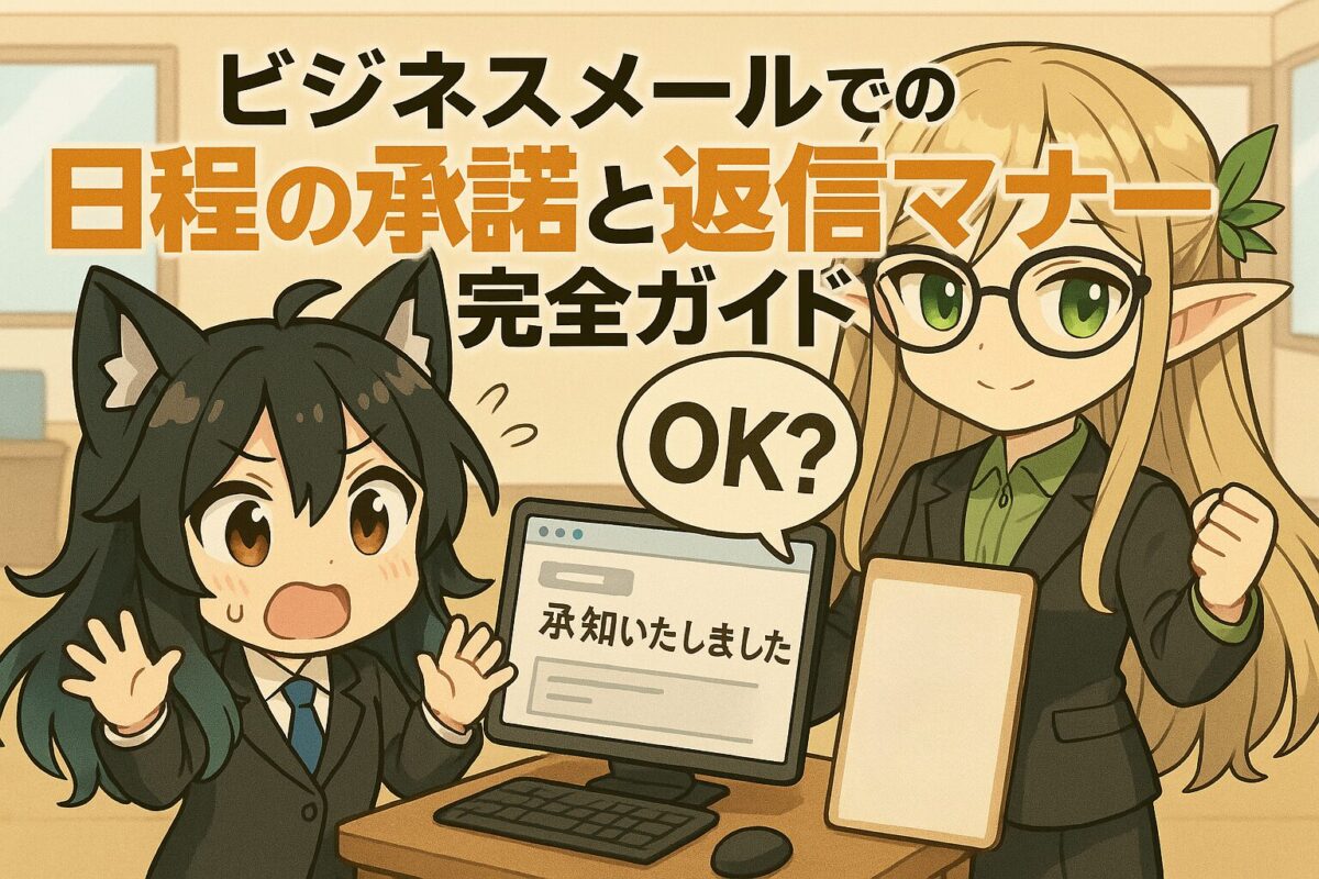ビジネスメールでの日程の承諾と返信マナー完全ガイド