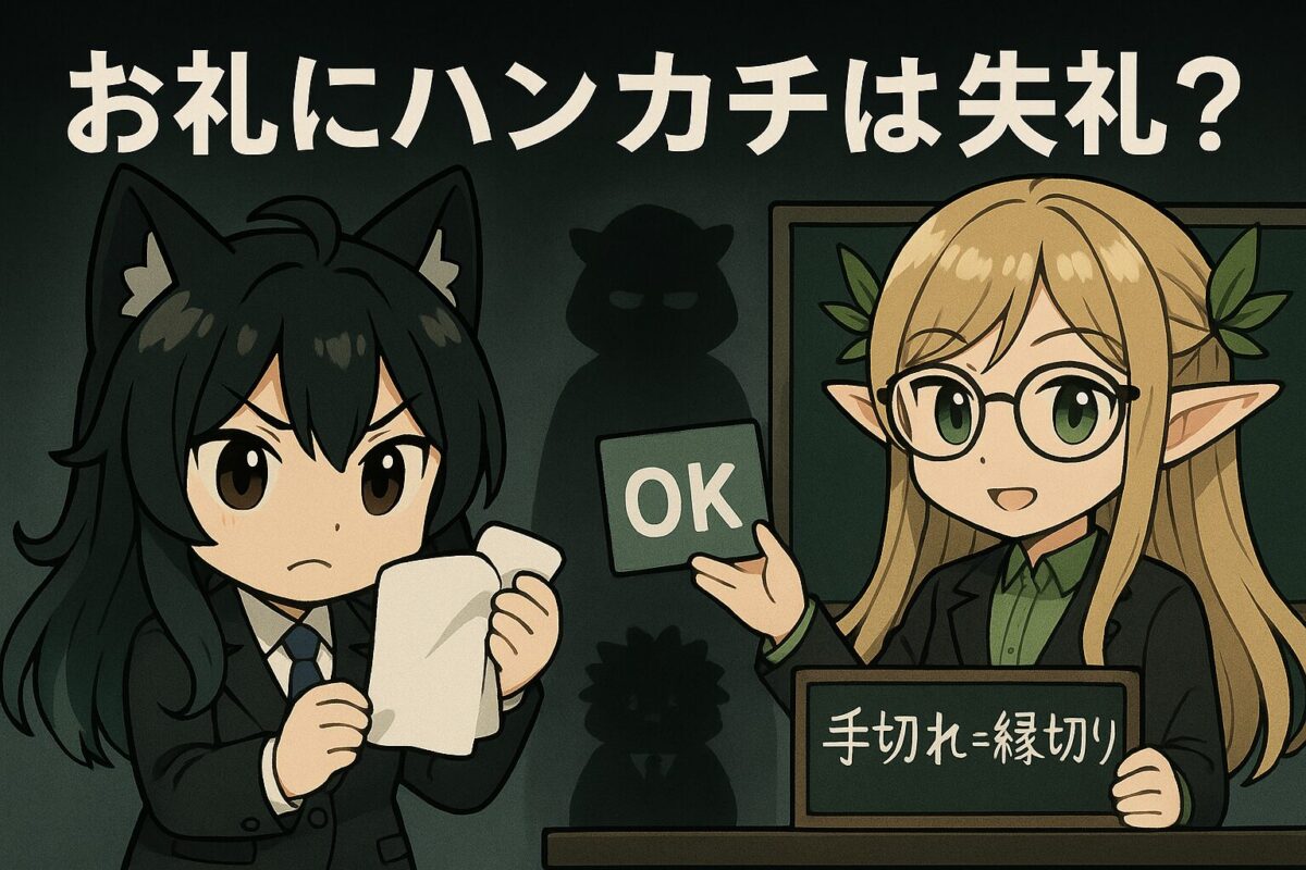お礼にハンカチは失礼？その理由と対策方法を紹介