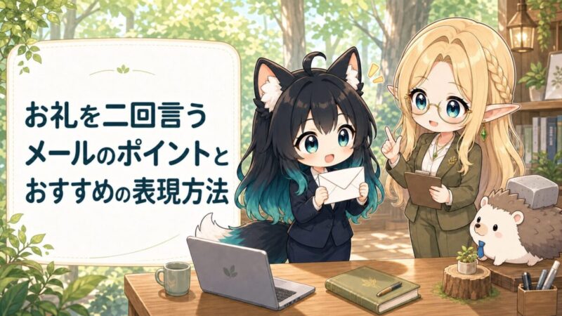 お礼を二回言うメールのポイントとおすすめの表現方法