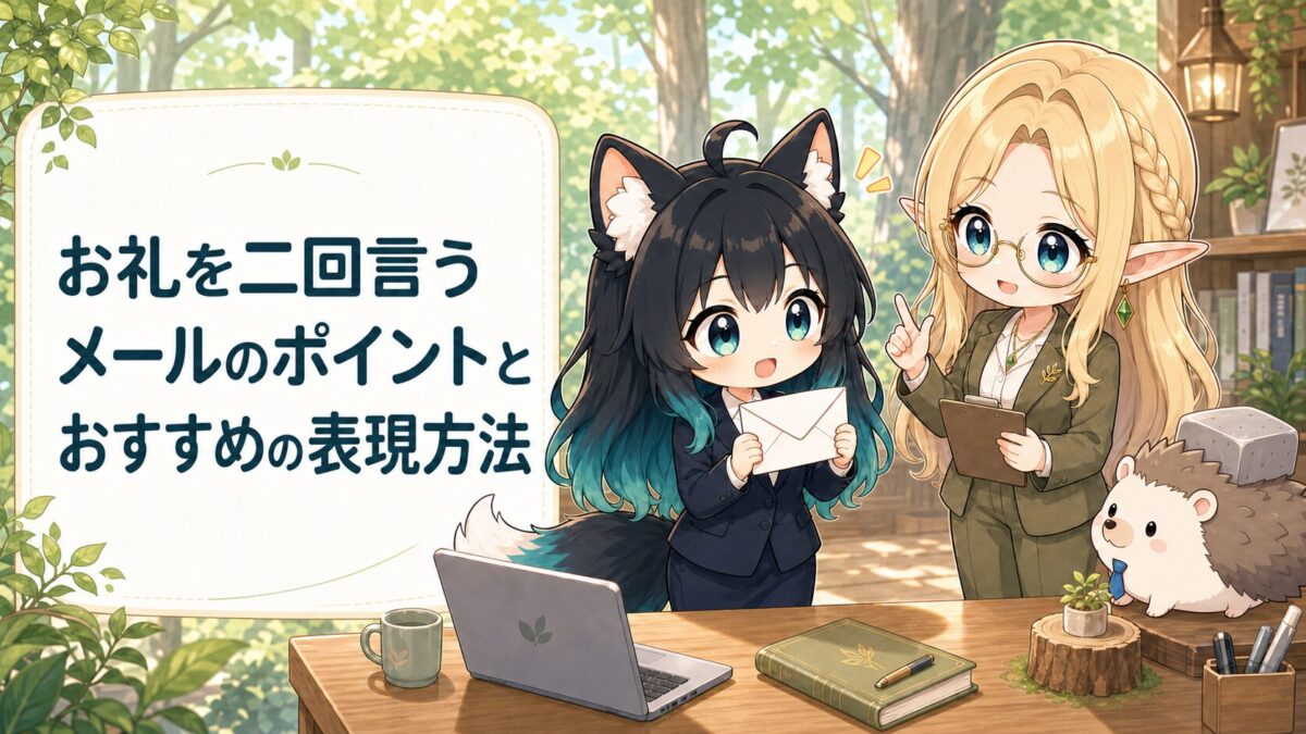 お礼を二回言うメールのポイントとおすすめの表現方法