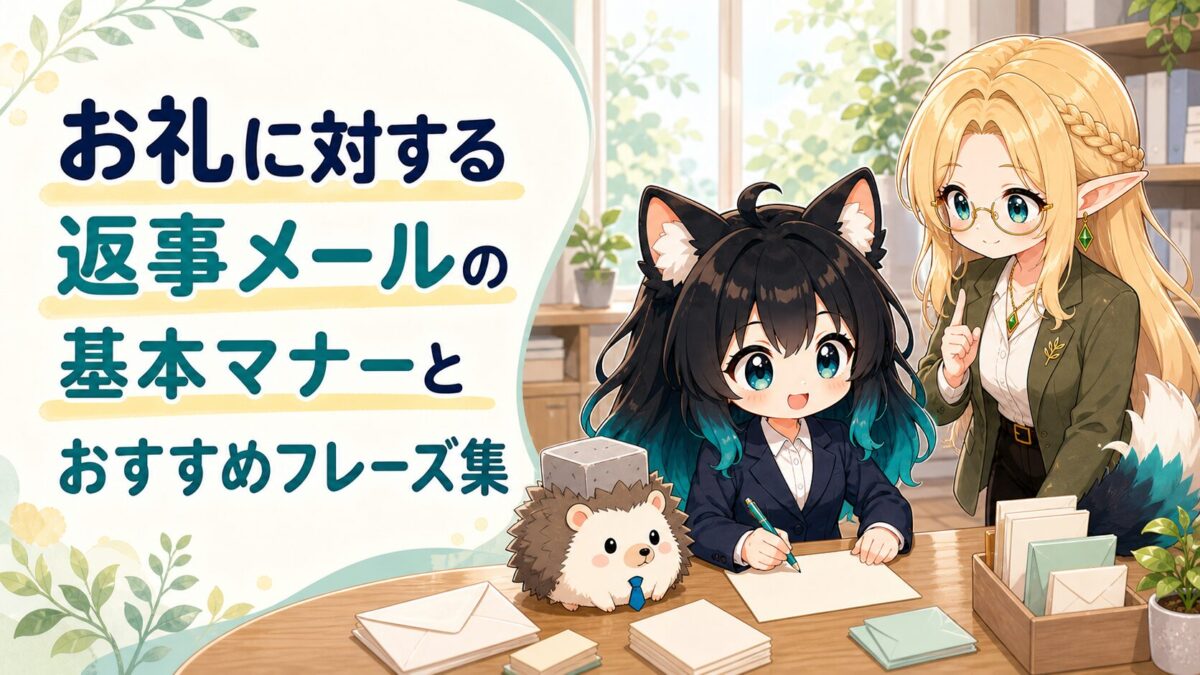 お礼に対する返事メールの基本マナーとおすすめフレーズ集