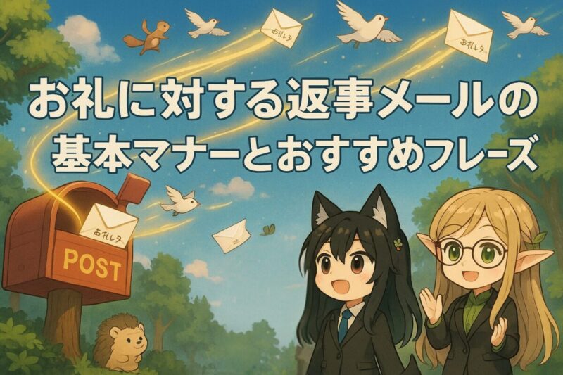 お礼に対する返事メールの基本マナーとおすすめフレーズ集