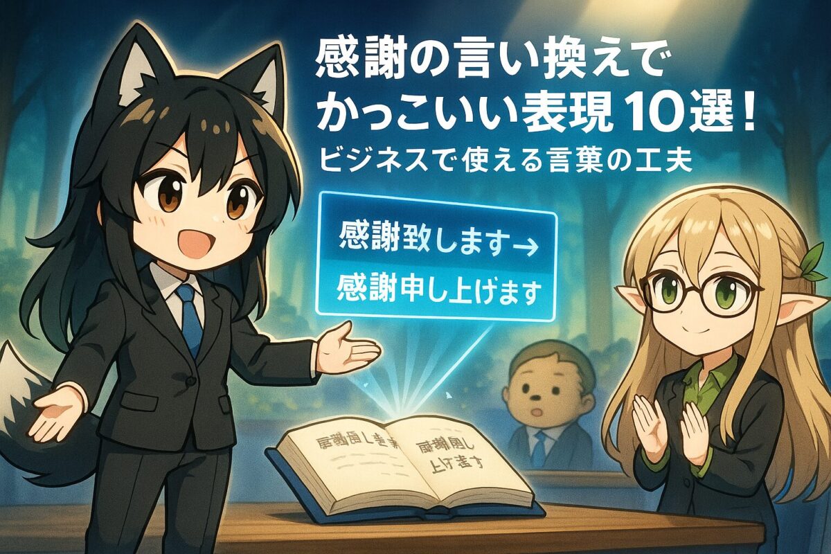 感謝の言い換えでかっこいい表現10選！ビジネスで使える言葉の工夫