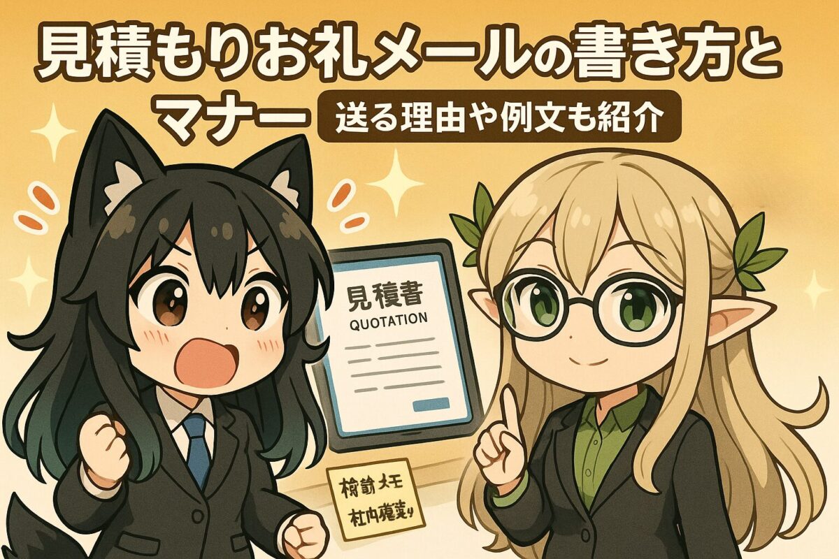 見積もりお礼メールの書き方とマナー｜送る理由や例文も紹介