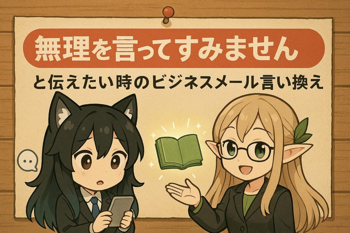 「無理を言ってすみません」と伝えたい時のビジネスメール言い換え