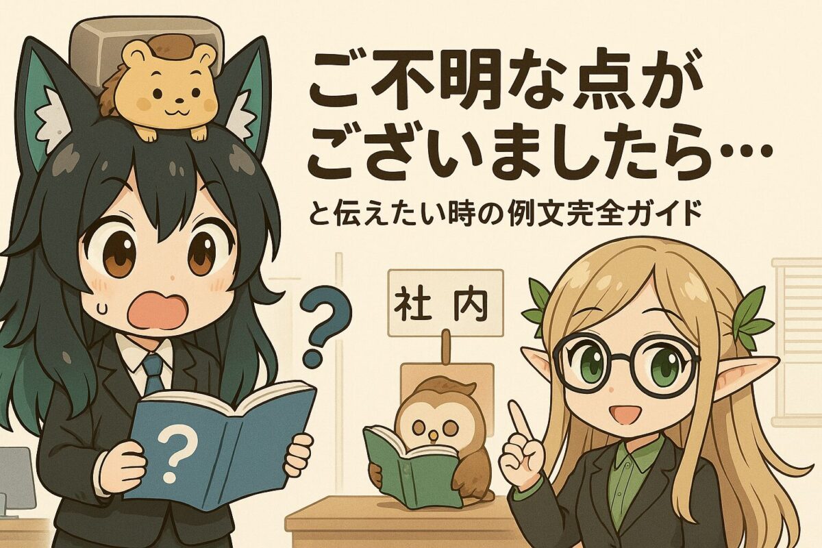 「ご不明な点がございましたら…」と伝えたい時の例文完全ガイド