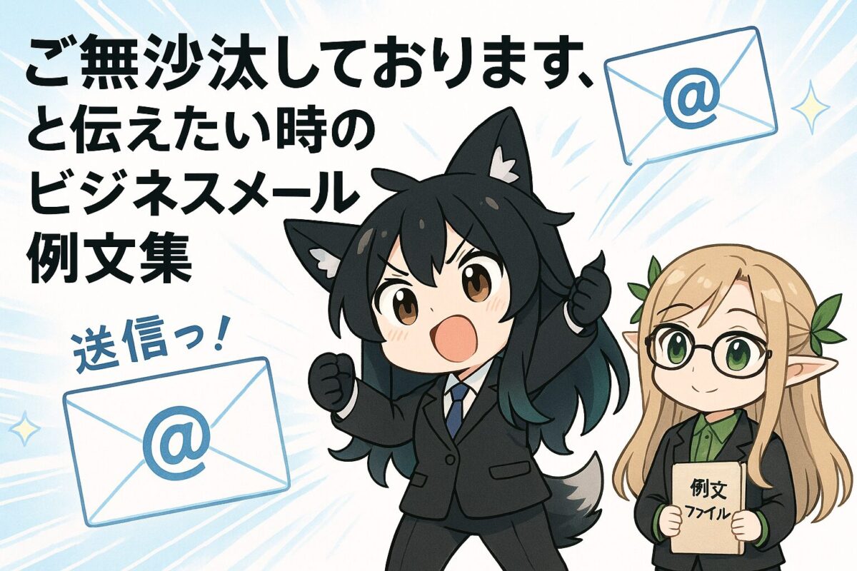 「ご無沙汰しております」と伝えたい時のビジネスメールの例文集