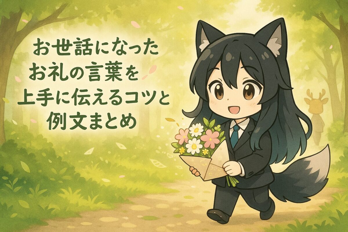 お世話になったお礼の言葉を上手に伝えるコツと例文まとめ