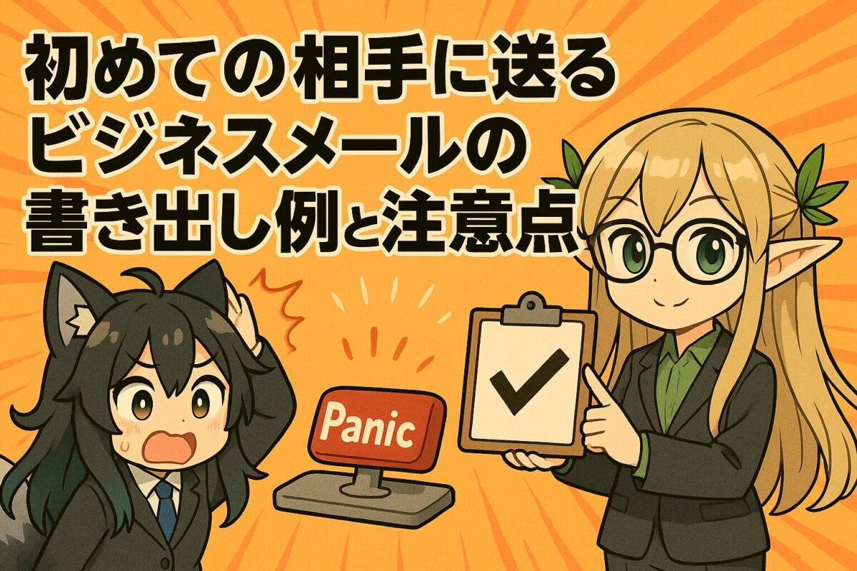 初めての相手に送るビジネスメールの書き出し例と注意点