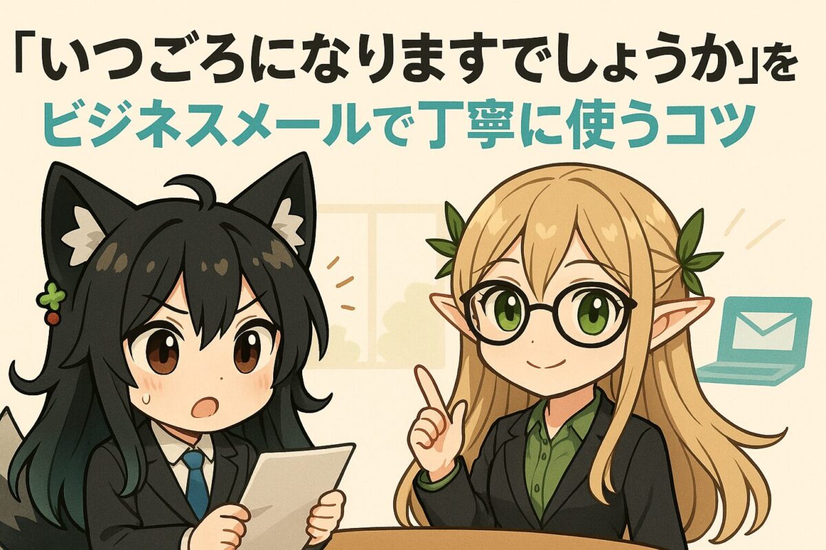 「いつごろになりますでしょうか」をビジネスメールで丁寧に使うコツ