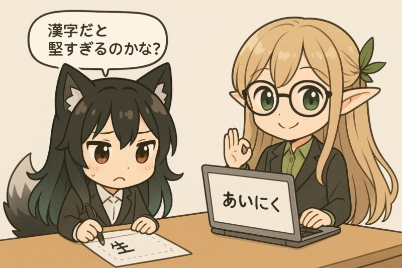 「あいにく」を正しく使えるビジネスメールの書き方完全ガイド | ヒロイヨミノ森