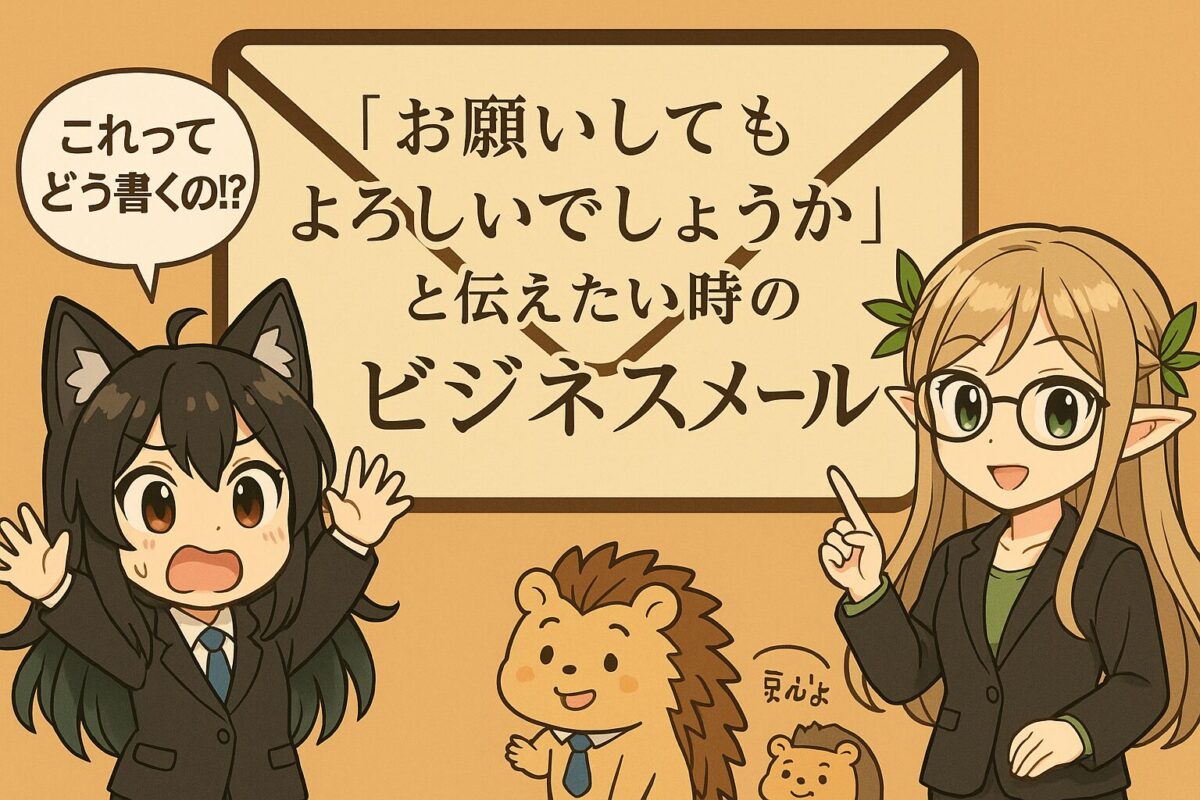 「お願いしてもよろしいでしょうか」と伝えたい時のビジネスメール