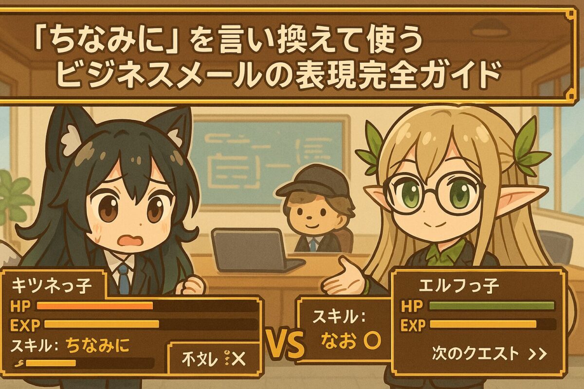 「ちなみに」を言い換えて使うビジネスメールの表現完全ガイド