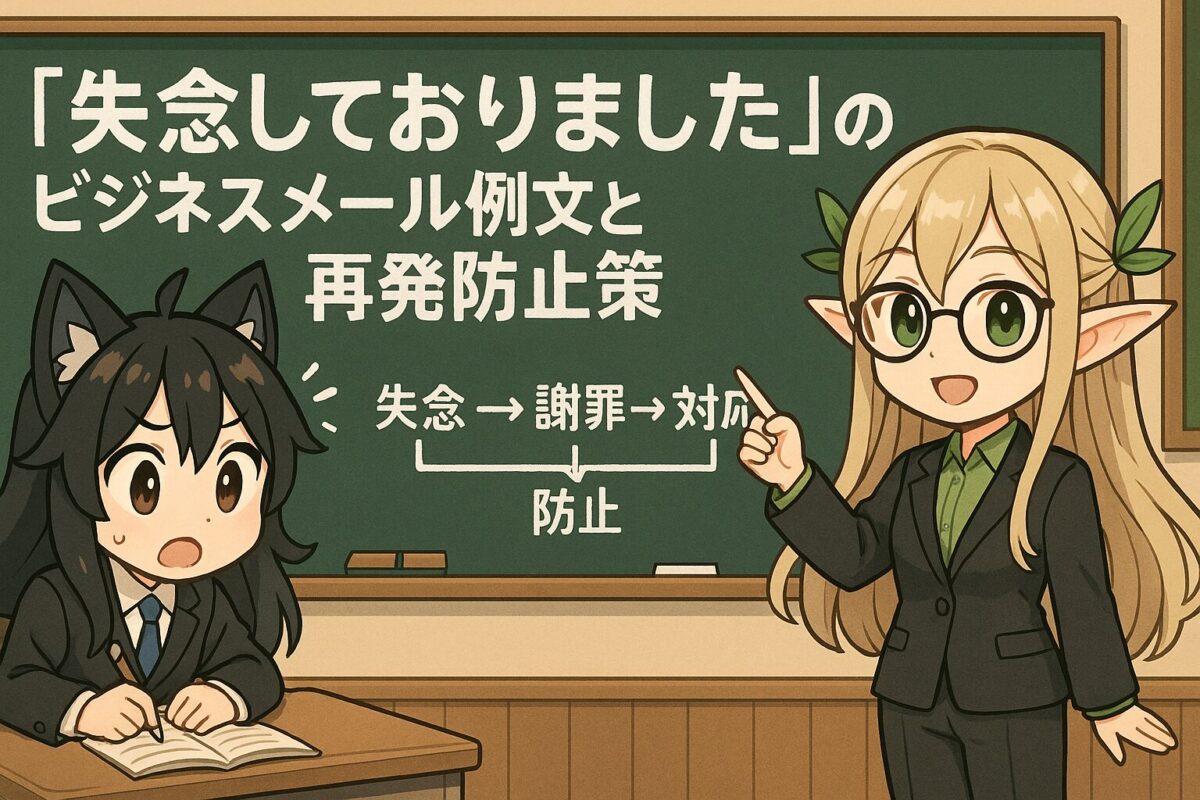「失念しておりました」のビジネスメール例文と再発防止策