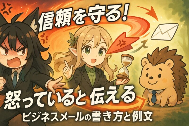 信頼を守る！怒っていることを伝えるビジネスメールの書き方と例文