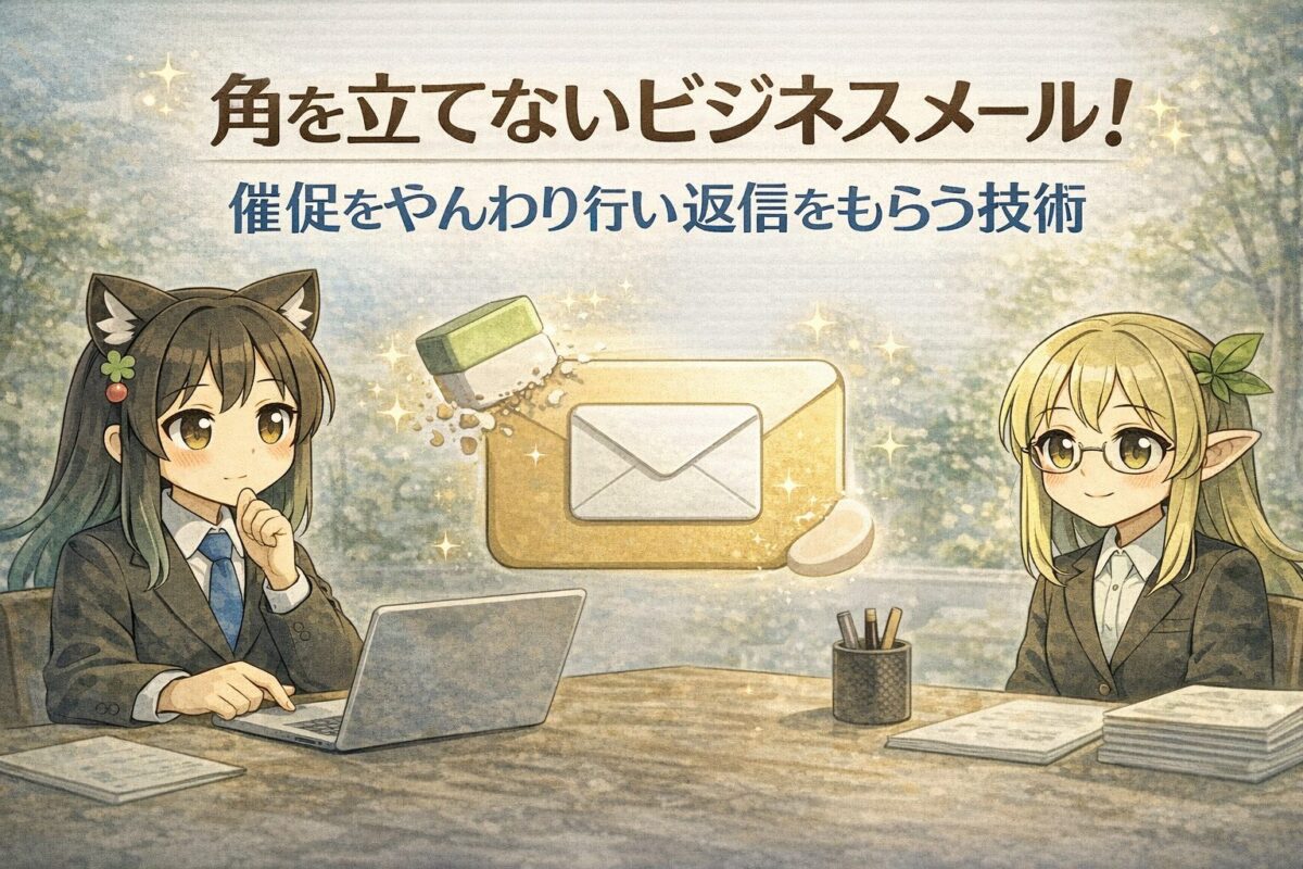角を立てないビジネスメール！催促をやんわり行い返信をもらう技術