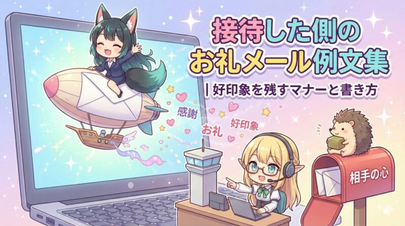 接待した側のお礼メール例文集｜好印象を残すマナーと書き方