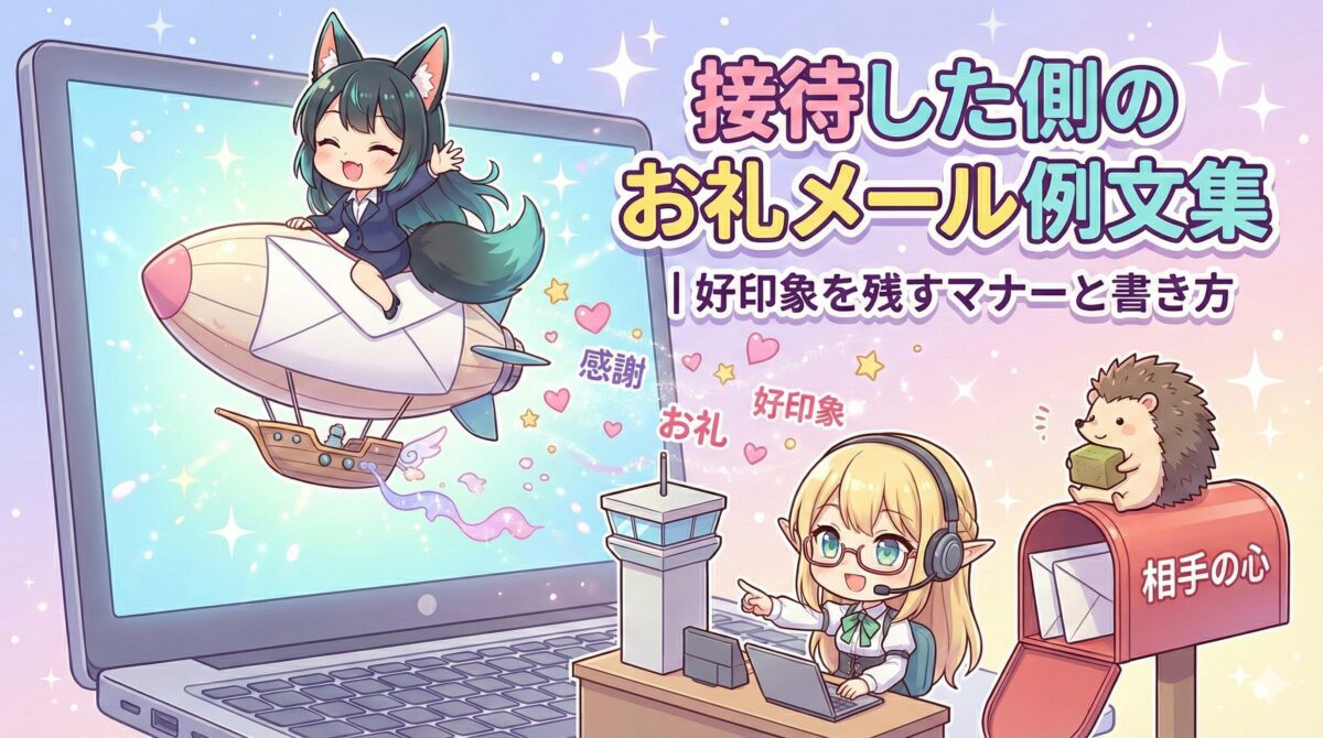 接待した側のお礼メール例文集｜好印象を残すマナーと書き方