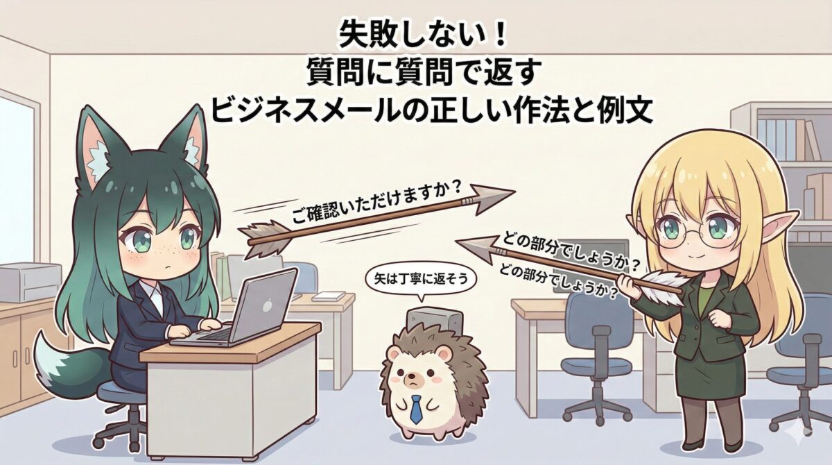 失敗しない！質問に質問で返す ビジネスメールの正しい作法と例文