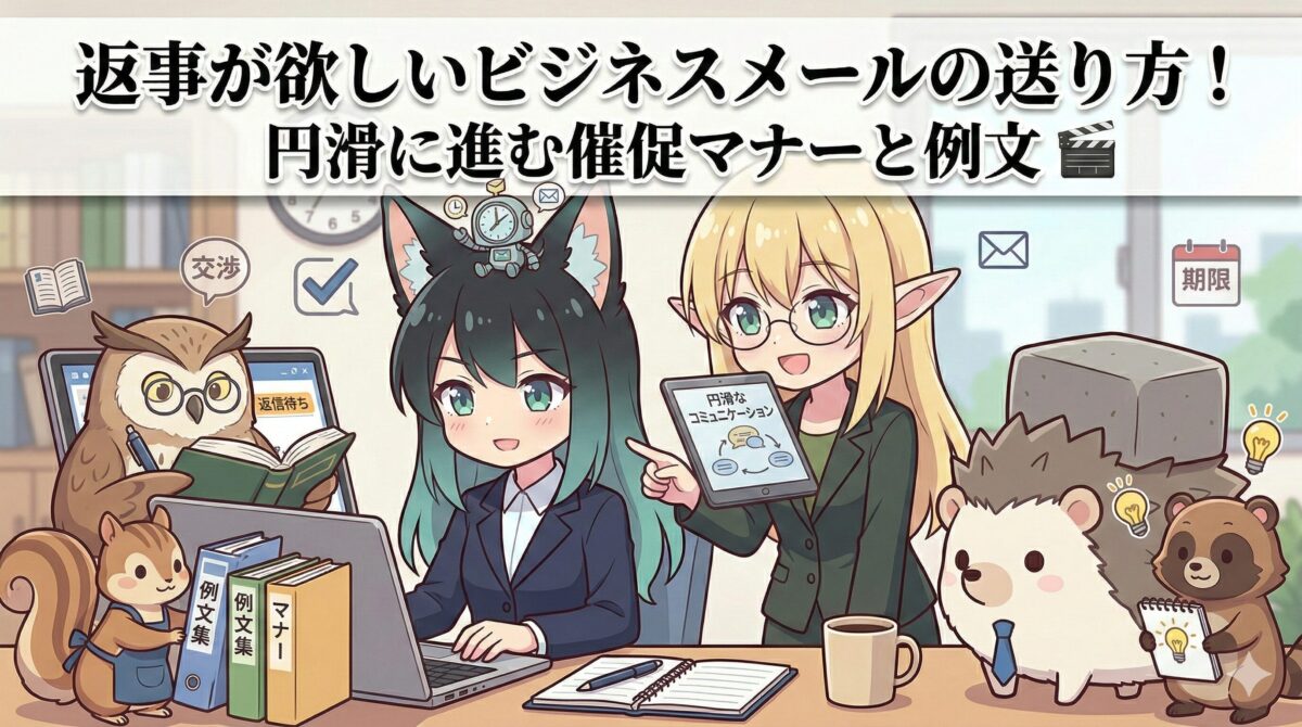 返事が欲しいビジネスメールの送り方！円滑に進む催促マナーと例文