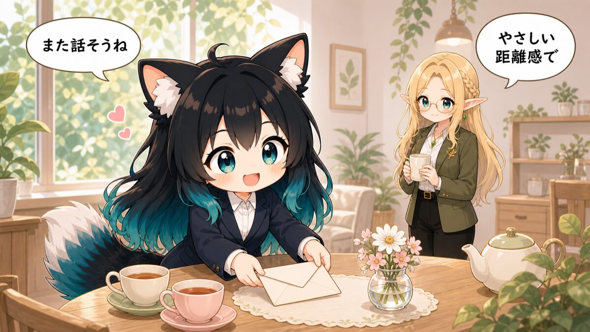 プライベート用のお礼返信例文のイメージ