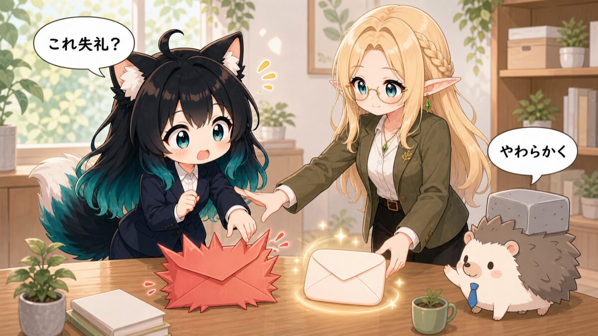 避けたいNG表現をやわらげるイメージ
