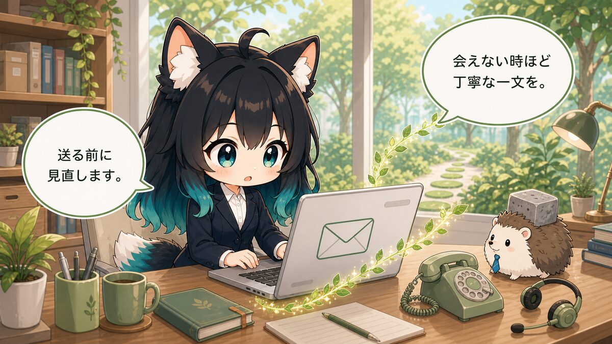 直接会えない場合はメールや電話で丁寧に挨拶する