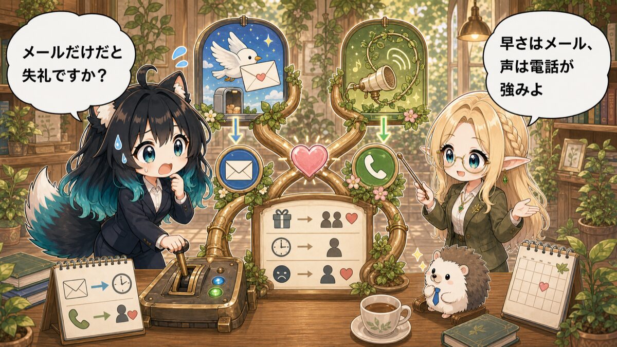 メールと電話のお礼を使い分けるポイント