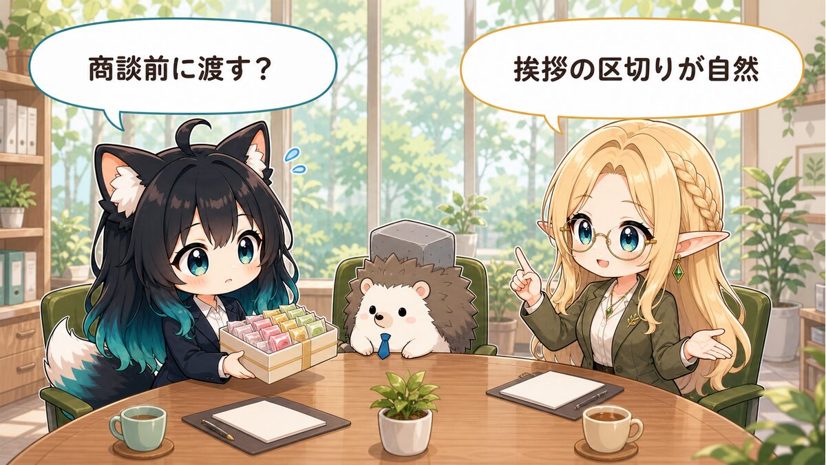 ビジネスシーンにおいての場合のプレゼントのタイミング