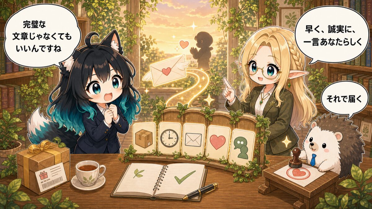 贈り物をもらった時のお礼メール　まとめ
