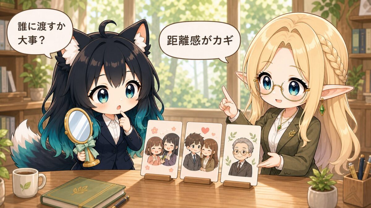 鏡を贈る相手によって変わる意味