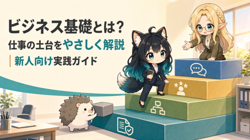ビジネス基礎とは？仕事の土台をやさしく解説｜新人向け実践ガイド